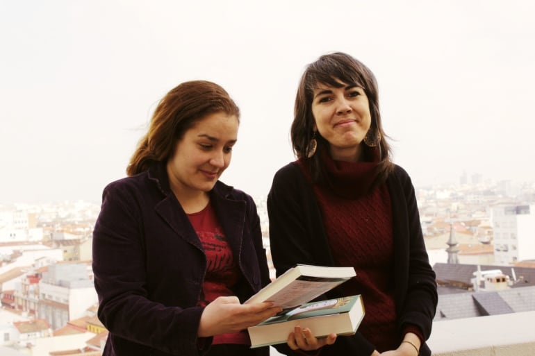 Susana Moliner y Pilar Bermejo en la terraza de la SER
