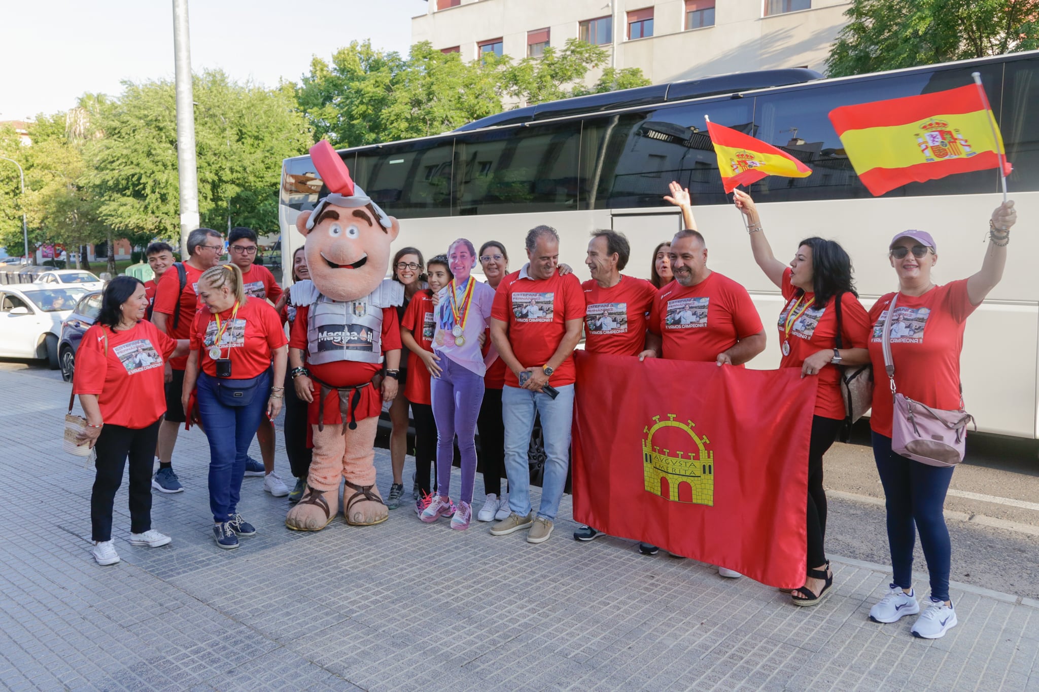 Autobús de apoyo a Estefanía Fernández