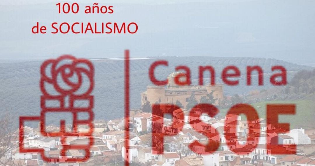 Cartel del homenaje al centenario de la agrupación socialista de la localidad