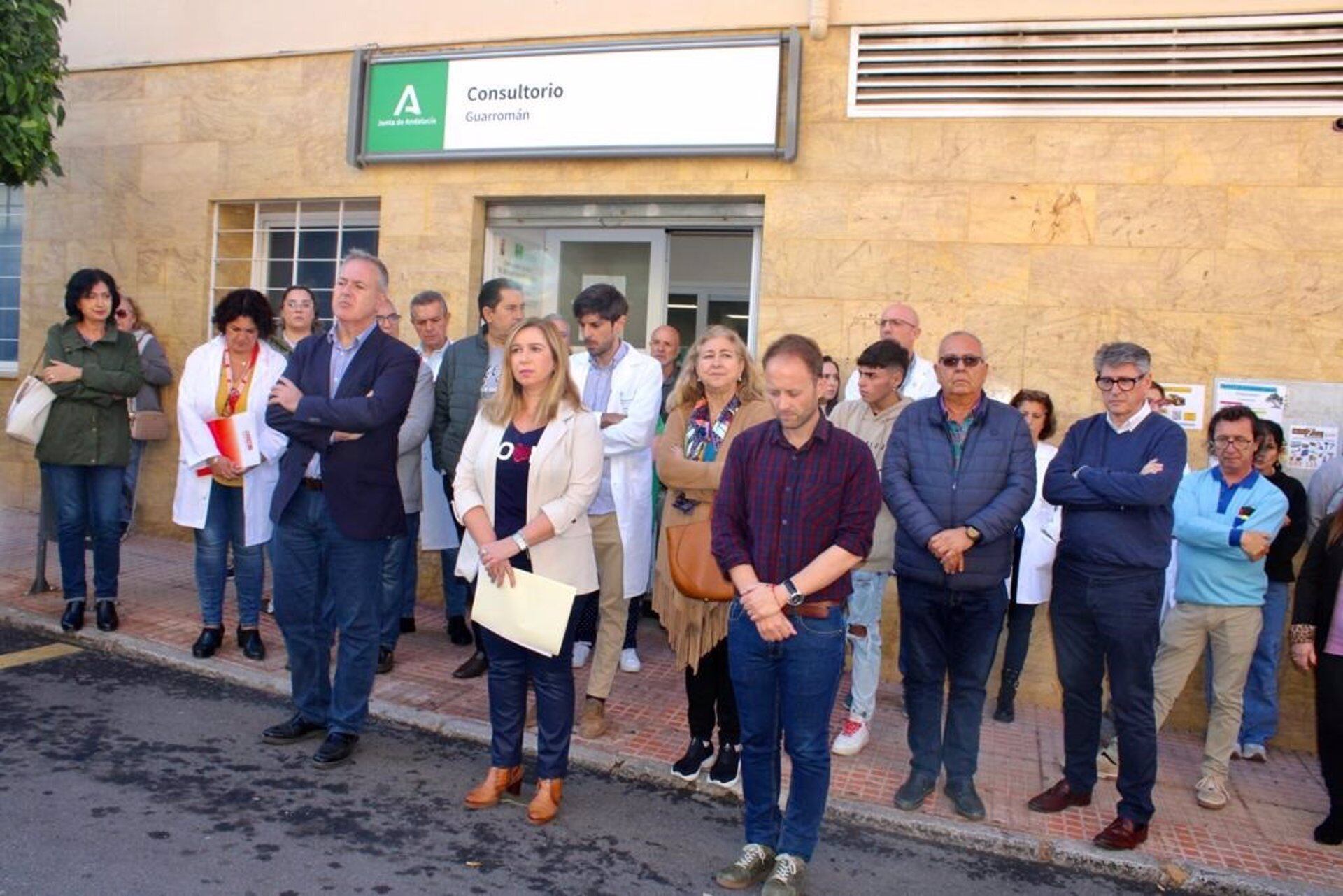 Concentración en repulsa de la agresión a un médico