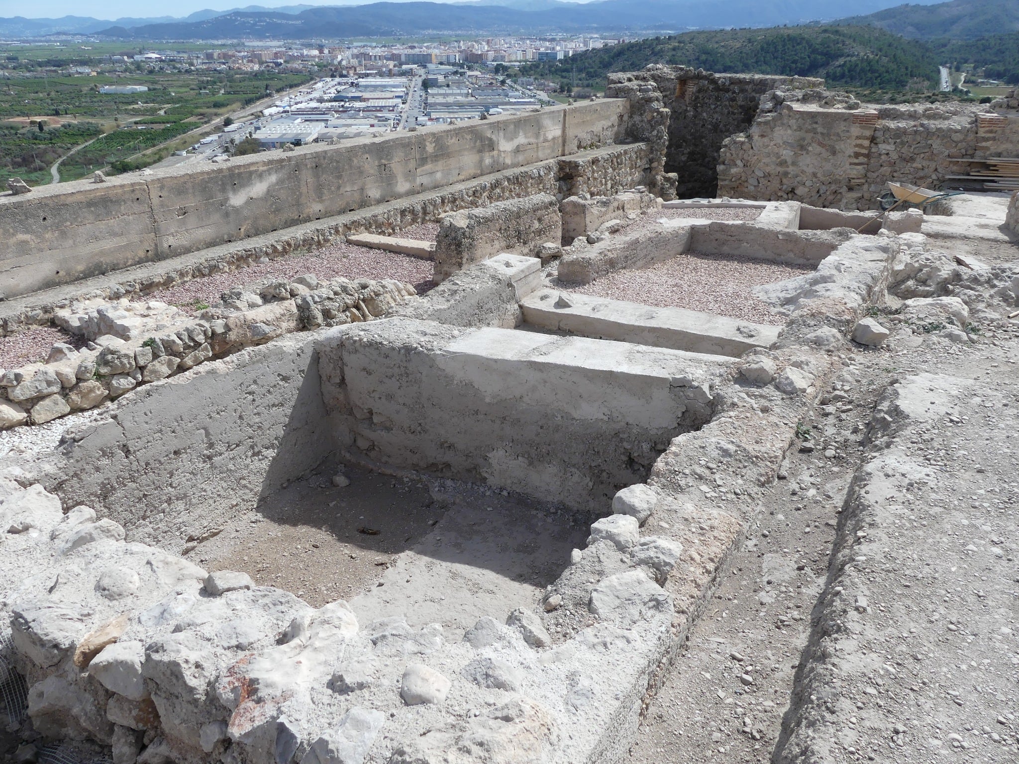 Parte de la nueva zona visible en el Castell de Bairén.