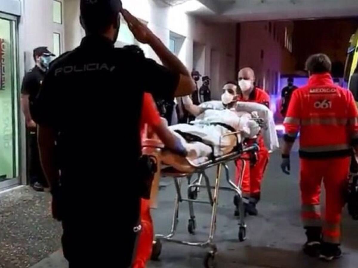 El agente de policía herido en Algeciras, trasladado a Getafe para seguir con su recuperación