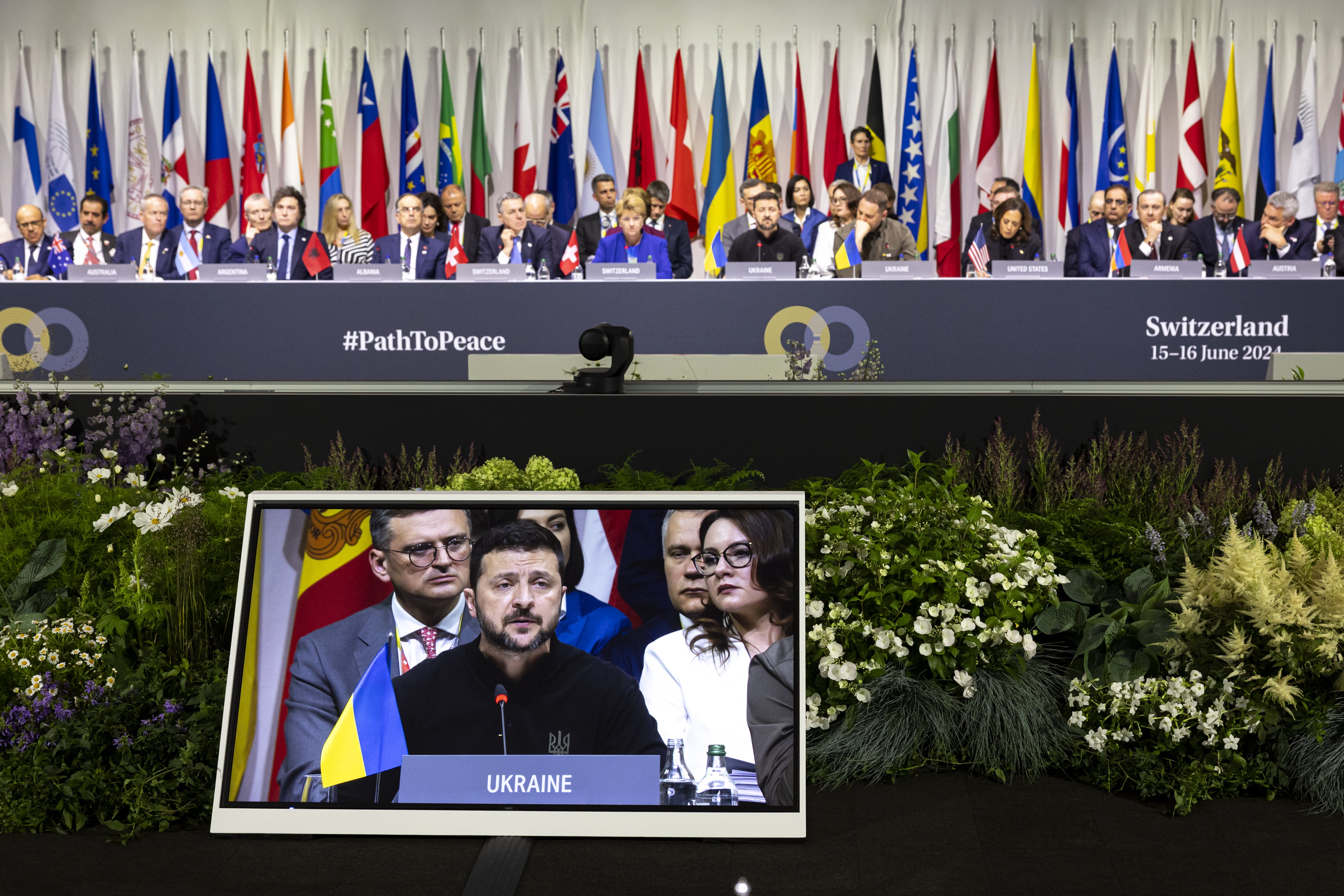 Cumbre de Paz en Suiza organizada por el presidente ucraniano, Volodimir Zelenski