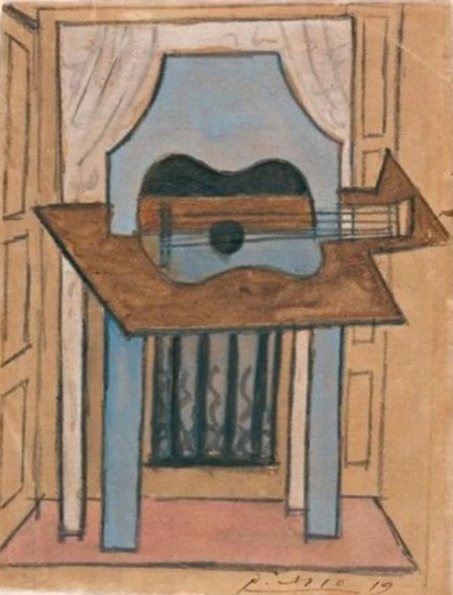 'Naturaleza muerta con guitarra', de Picasso