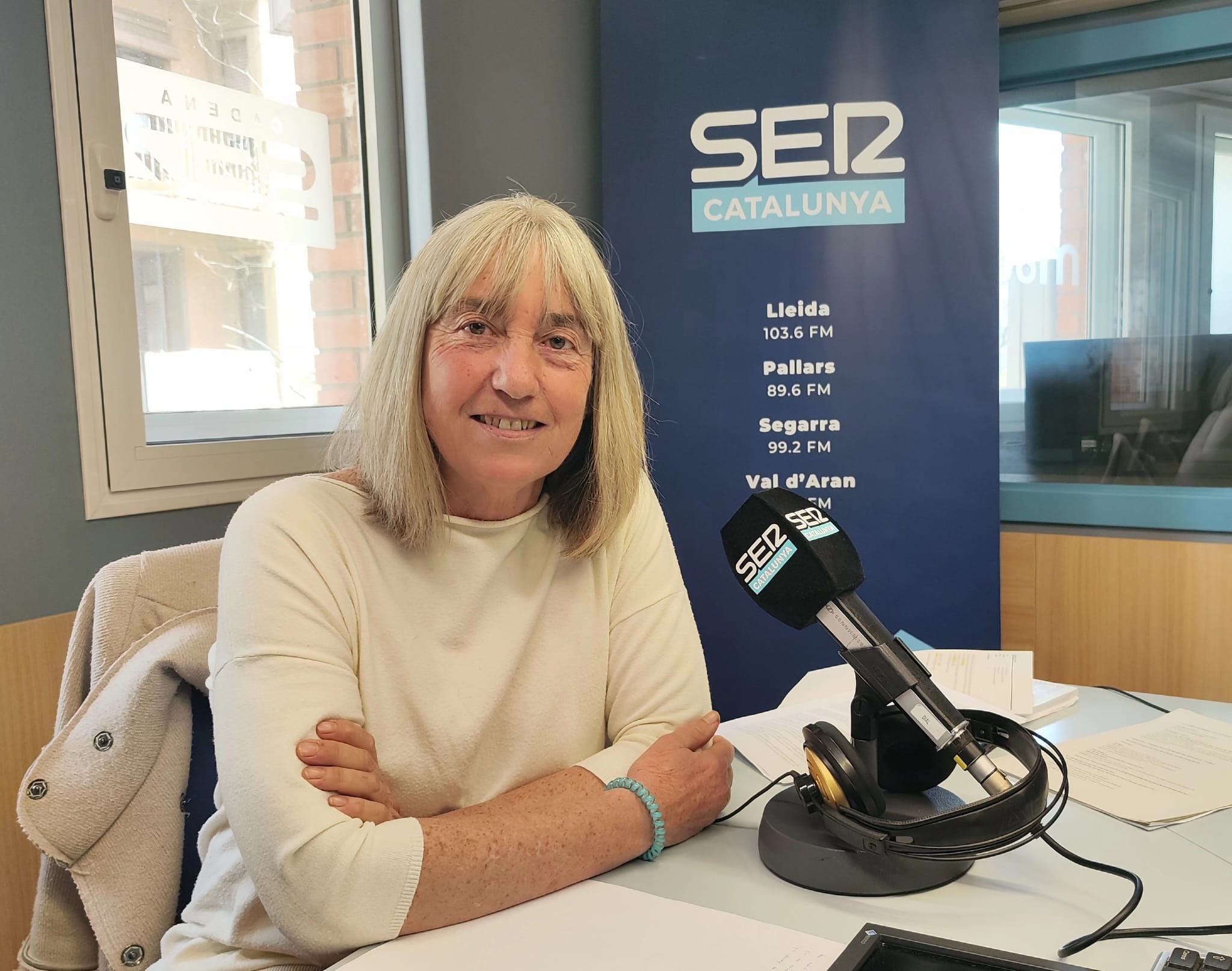 Puri Terrado, directora de l'Auditori Enric Grandos, parlant avui a Ràdio Lleida de la pianista Martha Argerich i del concert que oferirà dijous a Lleida al costat del també pianista Pablo Galdo i la formació resident a l'Auditori LleidArt Ensemble.