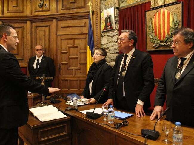 Josep Lluís Donsión jura com a conseller comunal de Sant Julià i es queda amb el departament de Cultura.