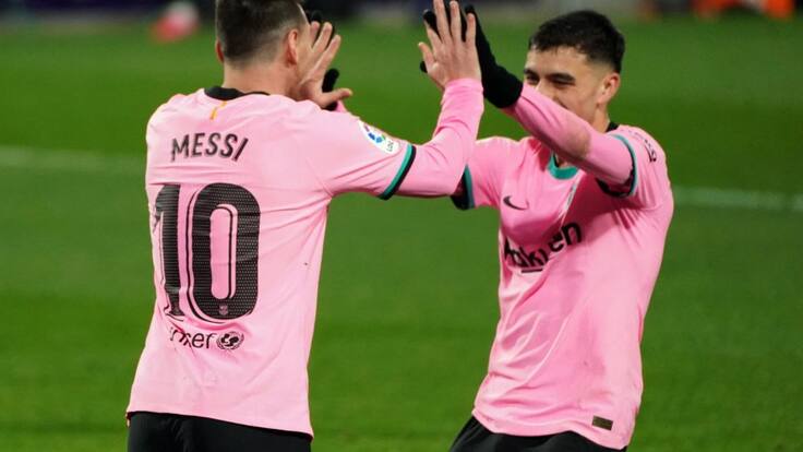 El Sanedrín destaca la asociación Messi-Pedri en la victoria del Barça frente al Valladolid