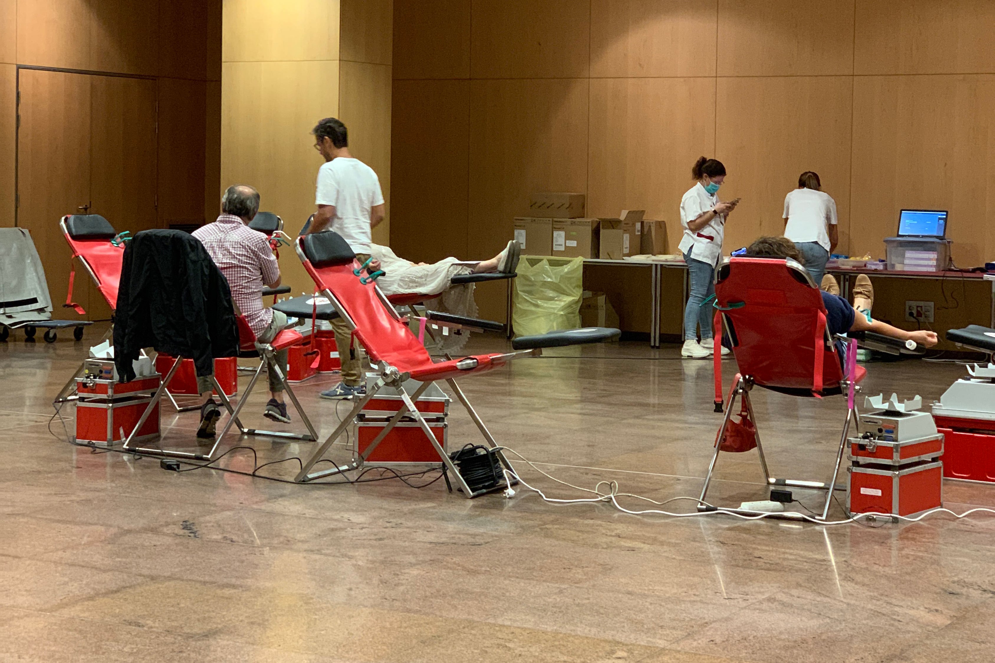 La campanya de donació de sang es va fer al Centre de Congressos de la capital