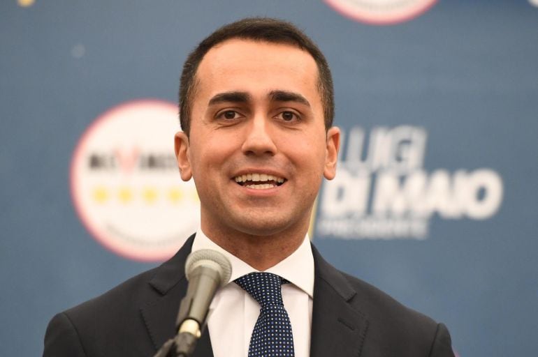 El candidato a las elecciones generales de Italia por el Movimiento Cinco Estrellas (M5S), Luigi di Maio