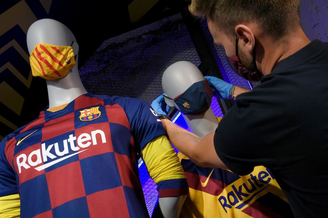 Las mascarillas del FC Barcelona.