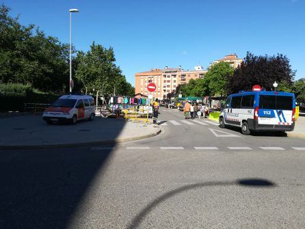 El único acceso habilitado está frente a la fachada del colegio Fernán González