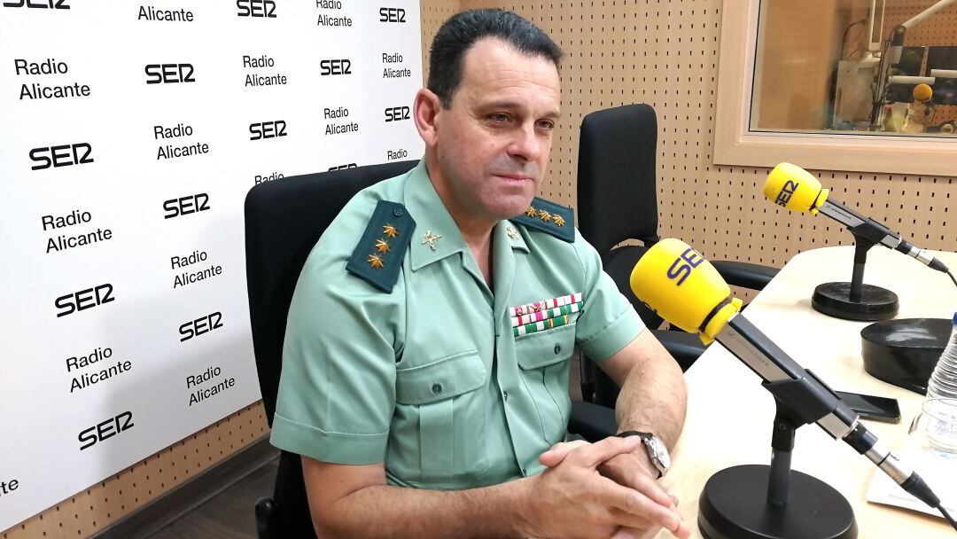 El coronel José Hernández Mosquera, en la entrevista de Hoy por Hoy en Radio Alicante.