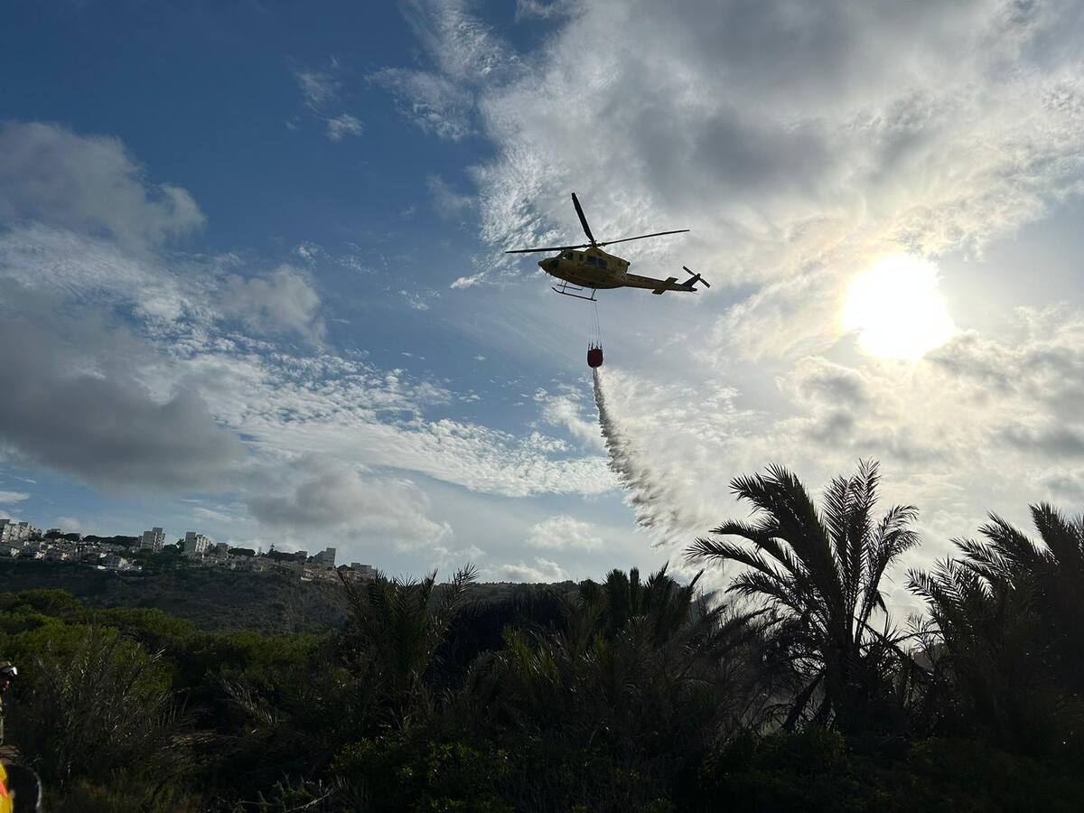 Incendio en el Carabassí que deja 3.000 metros de pinada afectados
