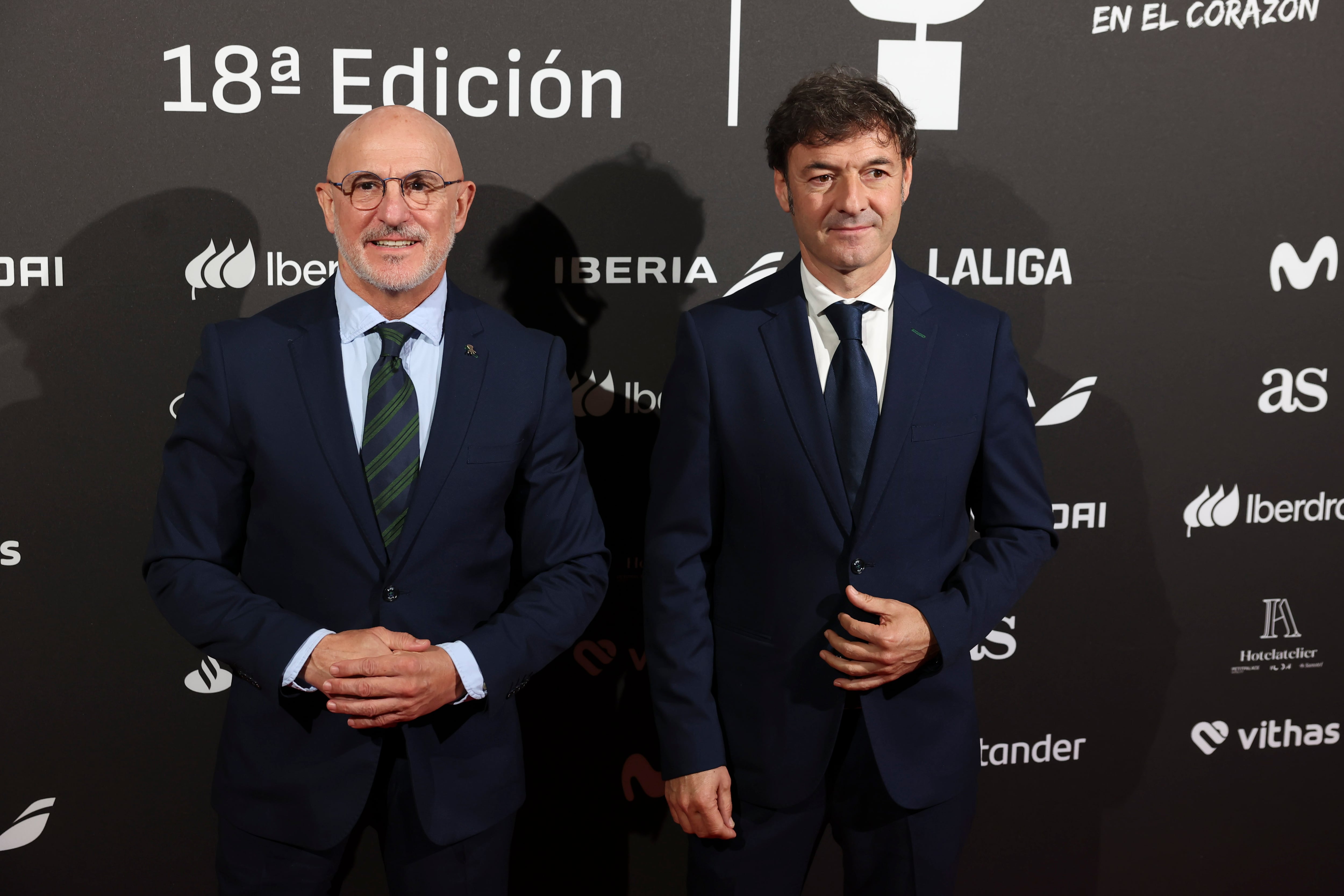 Luis de la Fuente y Santi Denia, en la Gala AS Del Deporte 2024