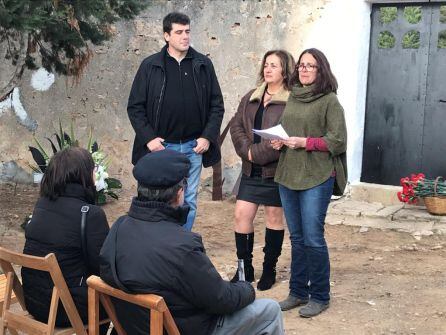 Un momento durante el acto