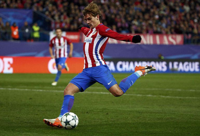 Griezmann durante el partido de Champions.