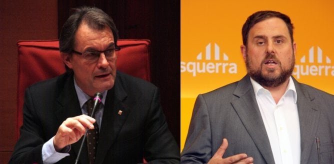 Artur Mas i Oriol Junqueras