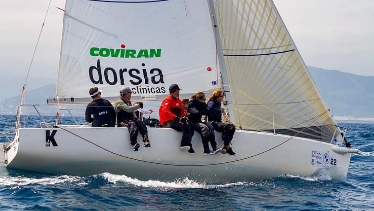 Leonardo Armas-Manuel Carrión a bordo del &quot;Dorsia&quot;.