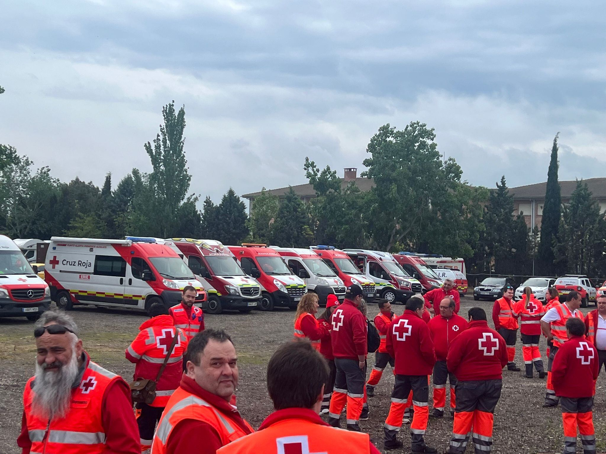 Más de 140 voluntarios de Cruz Roja y 30 vehículos, movilizados para la Orbea Monegros