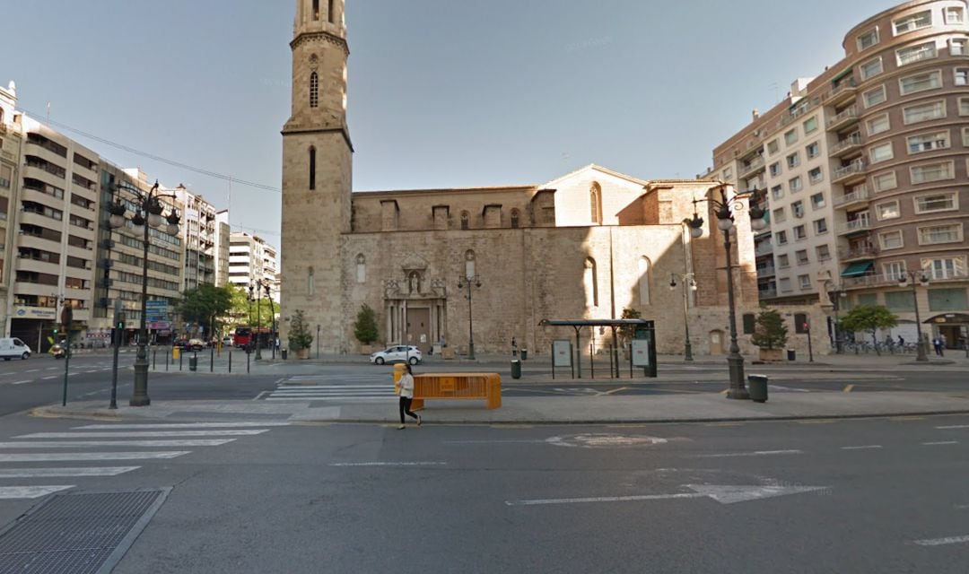 Plaza de San Agustín, en València, que será una de las primeras zonas en peatonalizarse