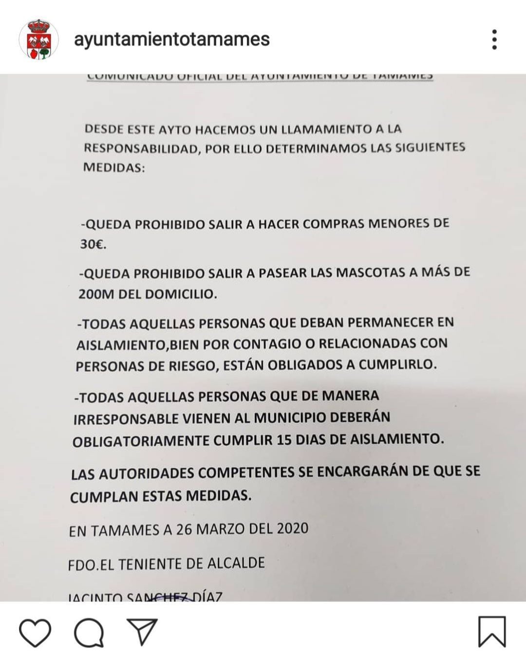 Documento Ayuntamiento Tamames