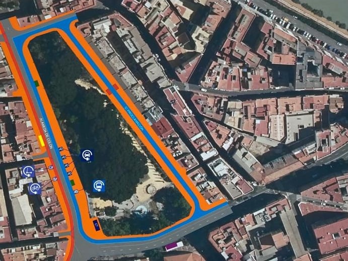 Proyecto para el jardín de Floridablanca como nodo de transporte intermodal