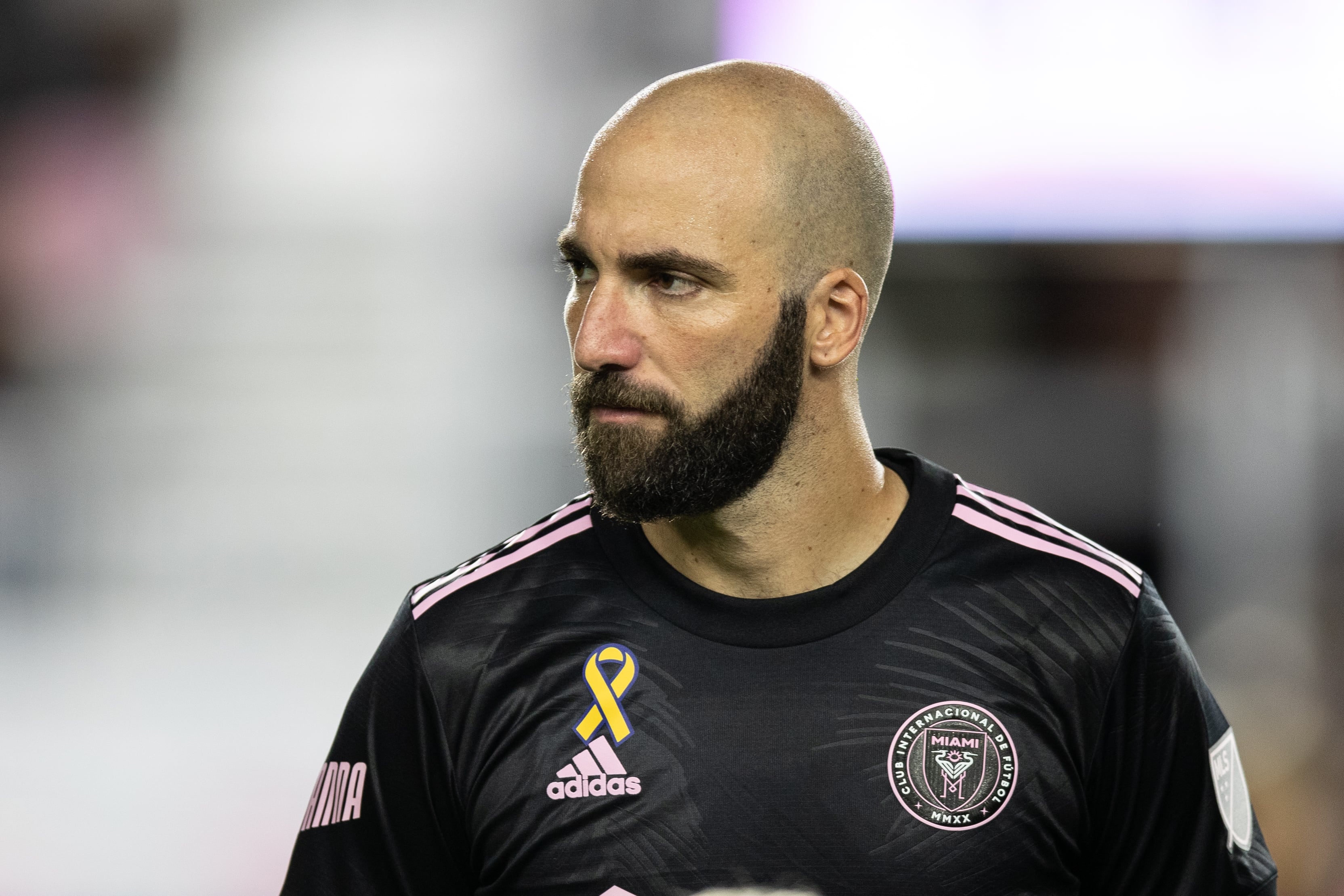 Gonzalo Higuaín, durante un partido con el Inter de Miami.