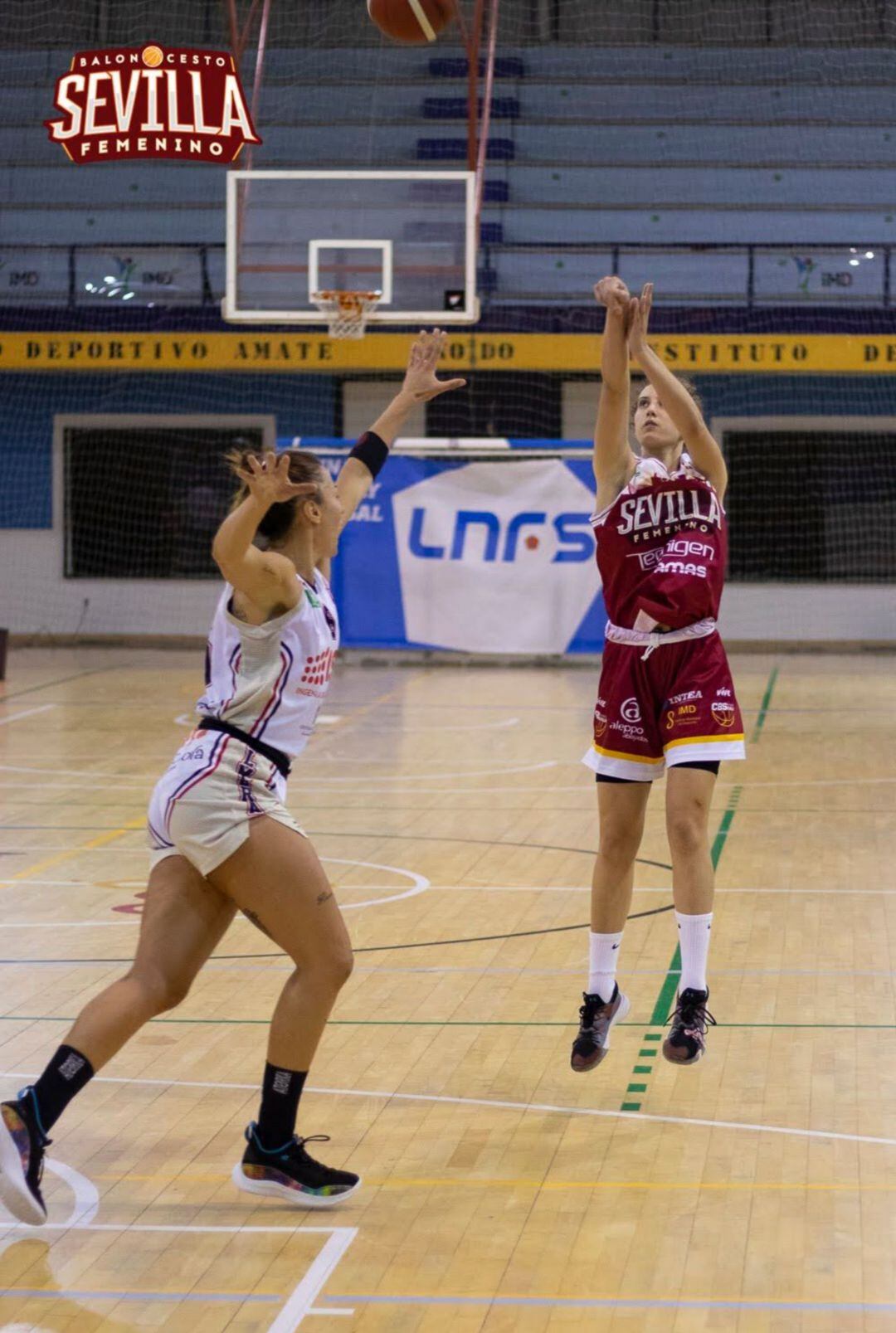 Alicia González durante un partido esta temporada