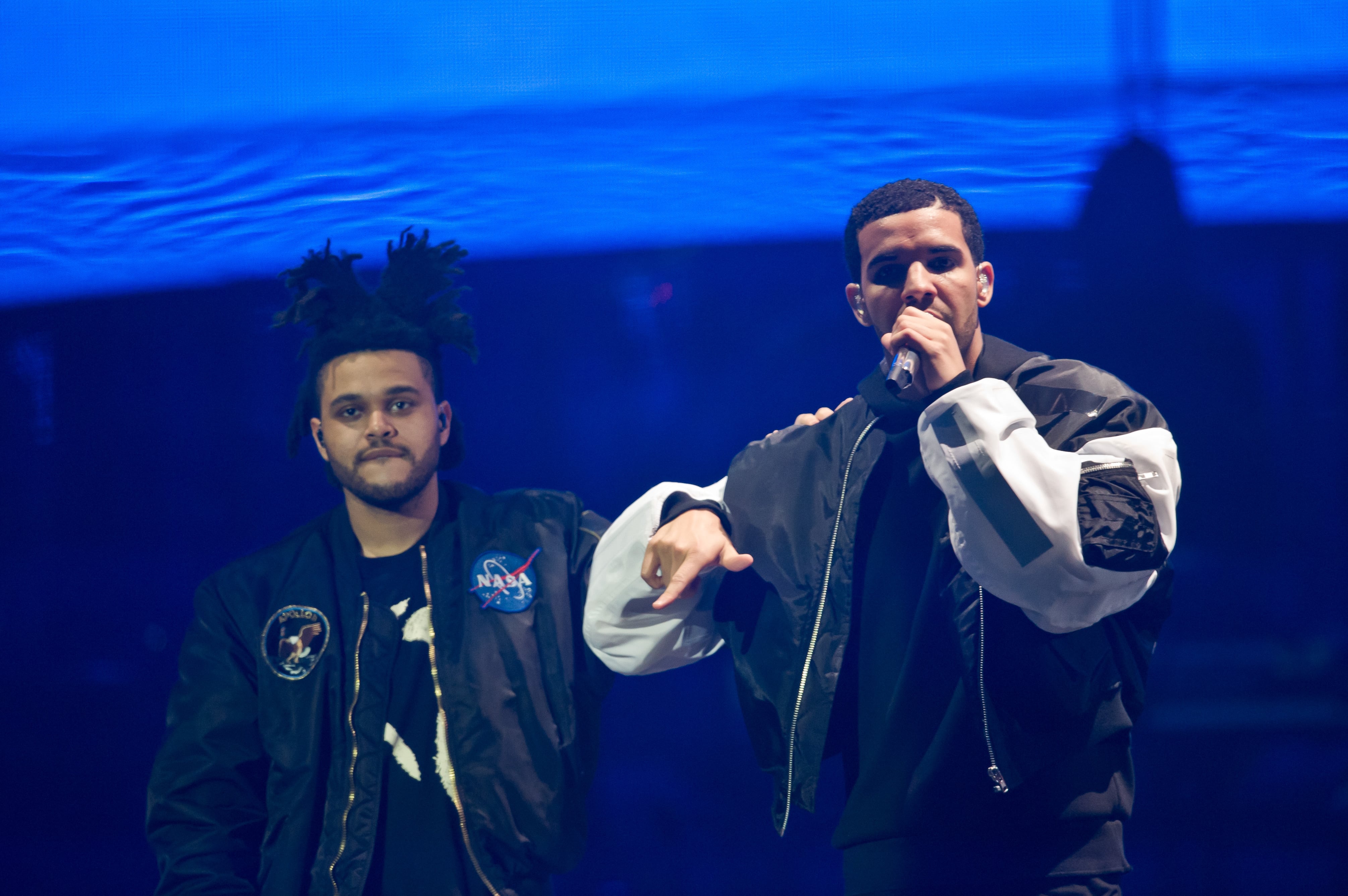 Drake y The Weeknd en una fotografía de archivo.