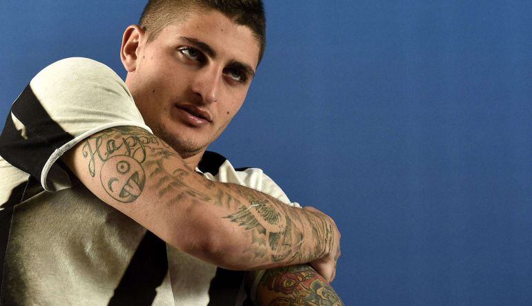 El jugador italiano del PSG Marco Verratti.