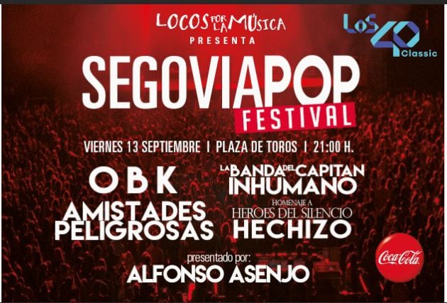 Cartel del Festival Segovia Pop 2019