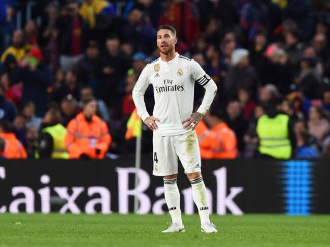 Sergio Ramos tras recibir el último gol del partido