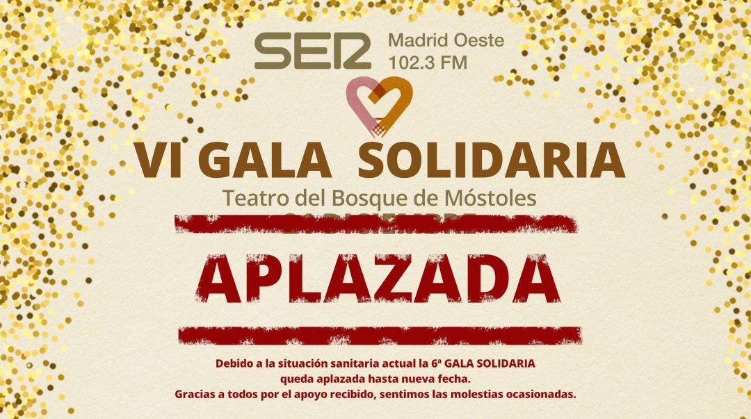 Aplazada la Gala Solidaria de Ser Madrid Oeste