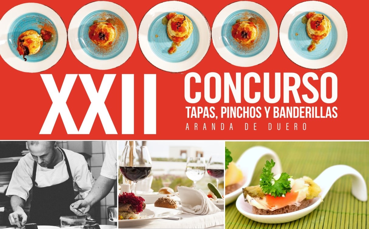 Cartel XXII concurso comarcal de tapas y pinchos de Aranda y la Ribera