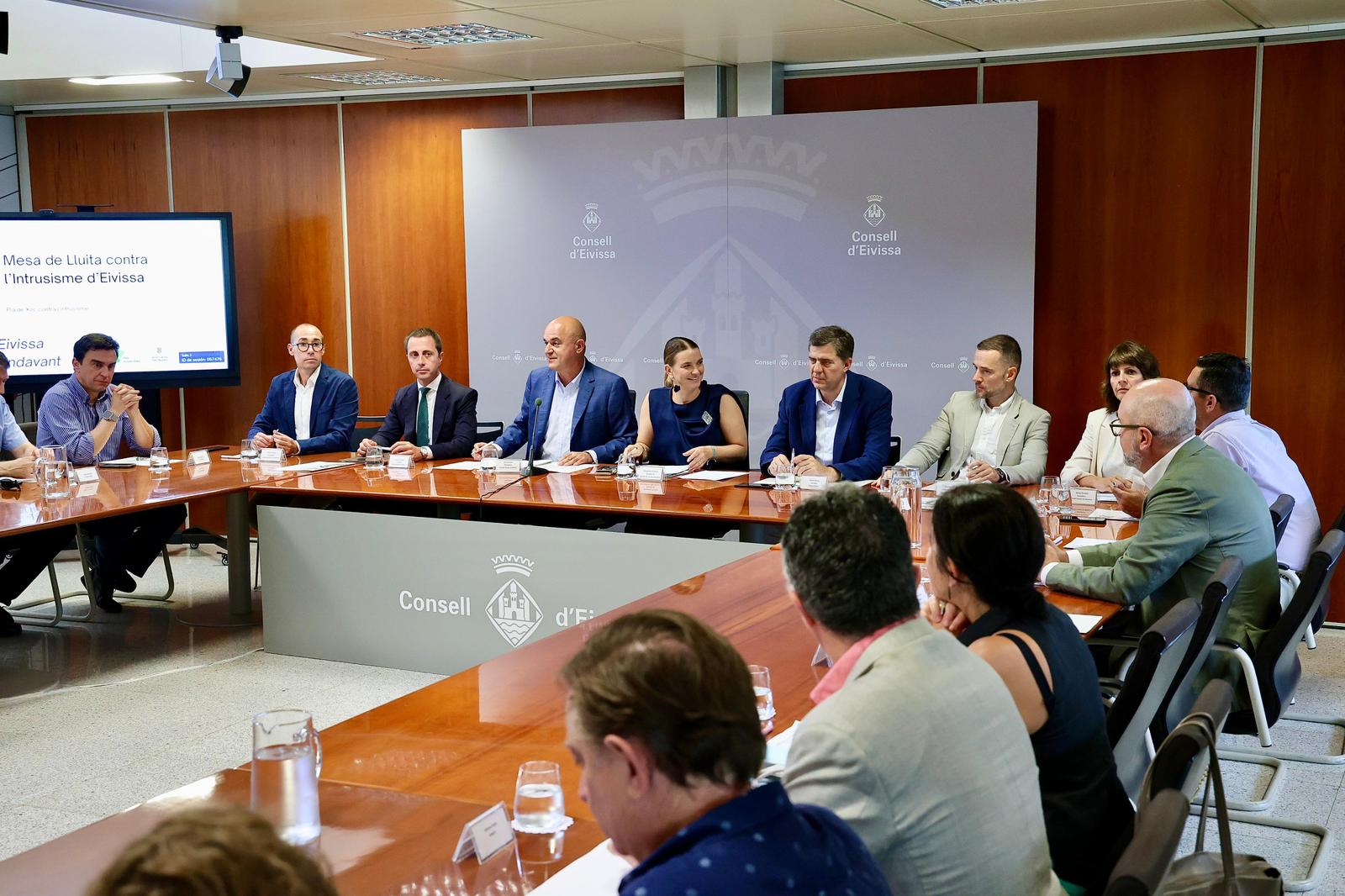 Un momento durante la reunión