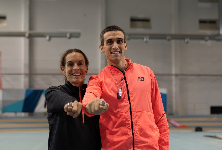 Esther Guerrero y Mariano García, batieron el récord de 1.000 metros en pista cubierta en la reunión de Antequera