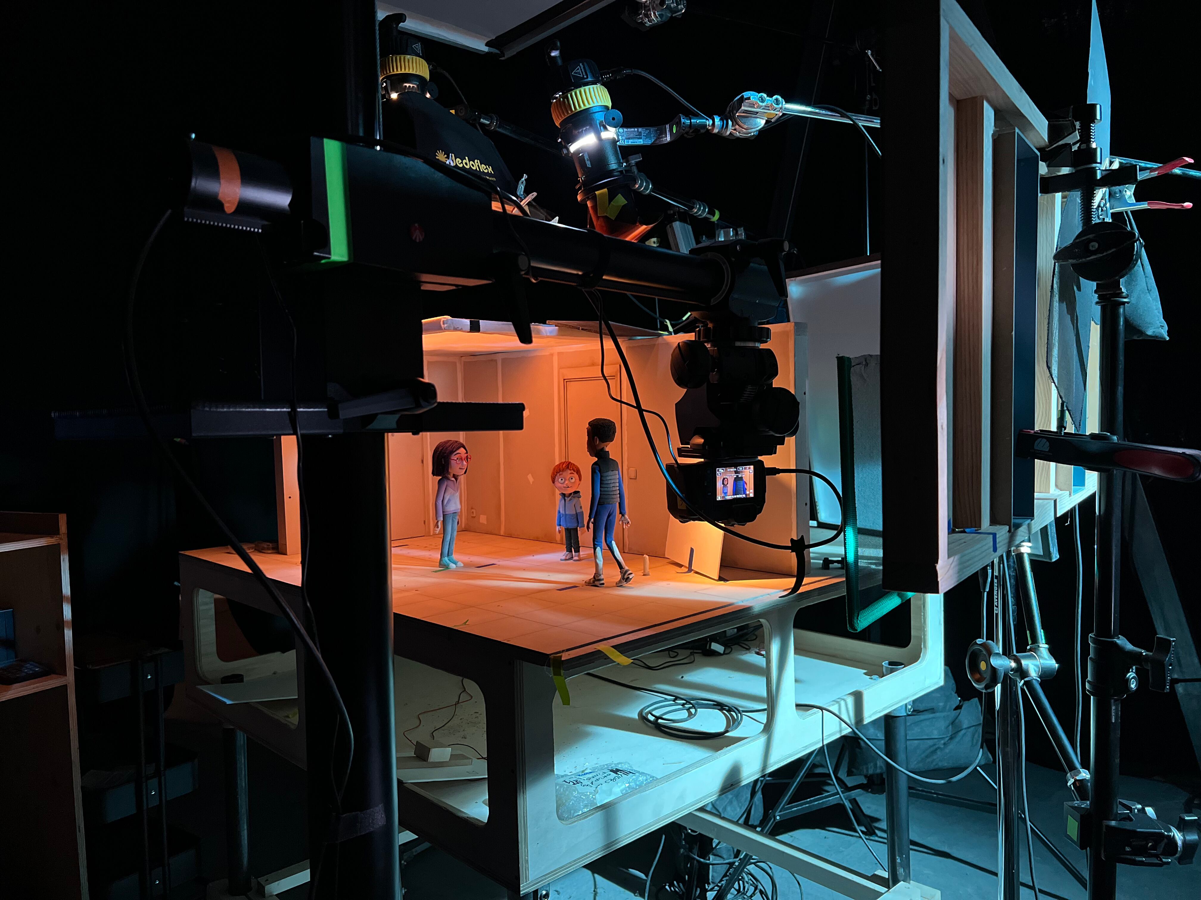 Fotograma de rodaje de 'Olivia y el terremoto invisible'