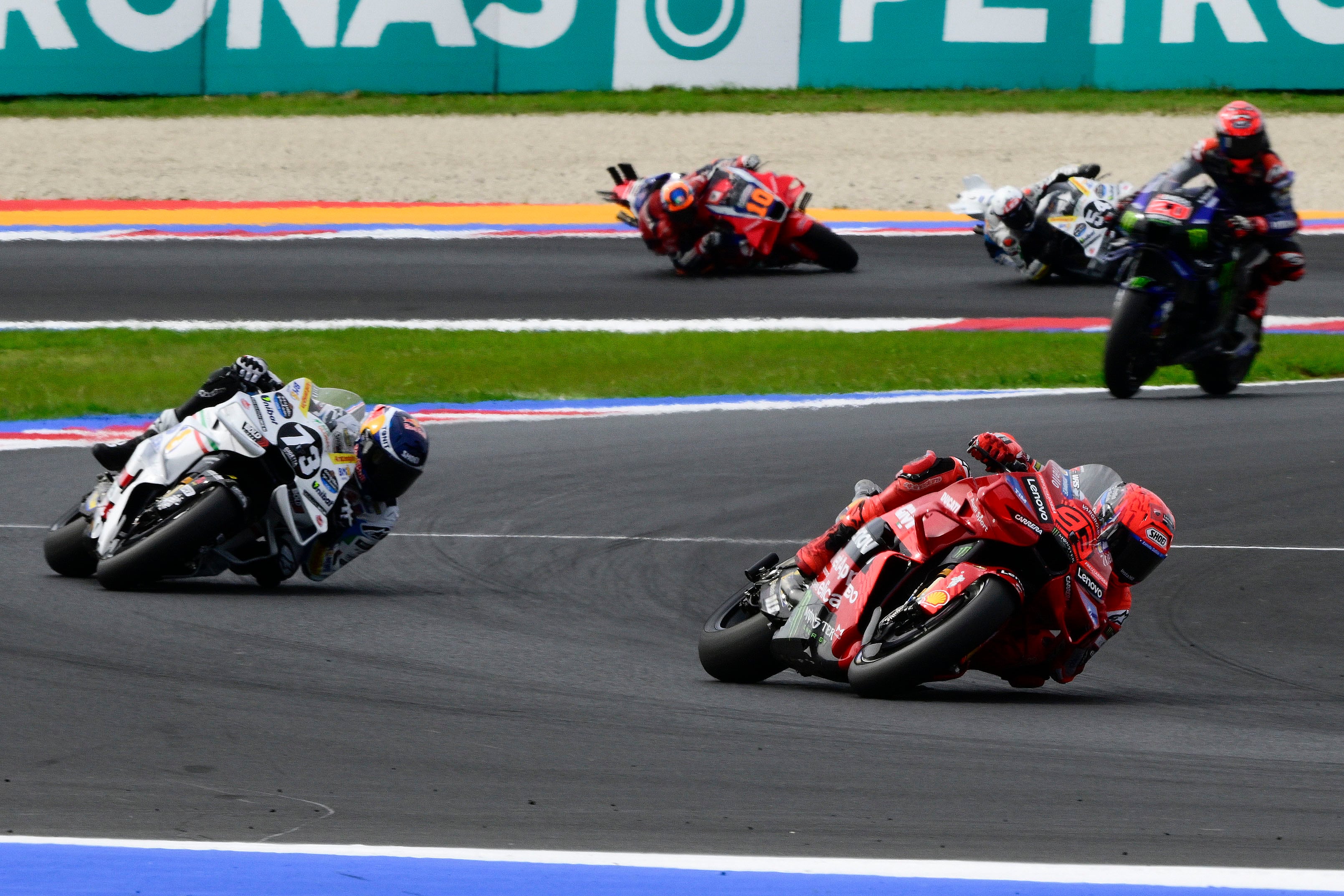Marc Márquez, durante el GP de San Marino de MotoGP