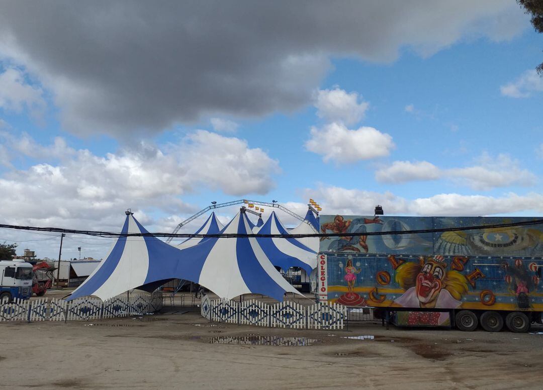 El Circo Coliseo, en el recinto de la Estación de Madrid.