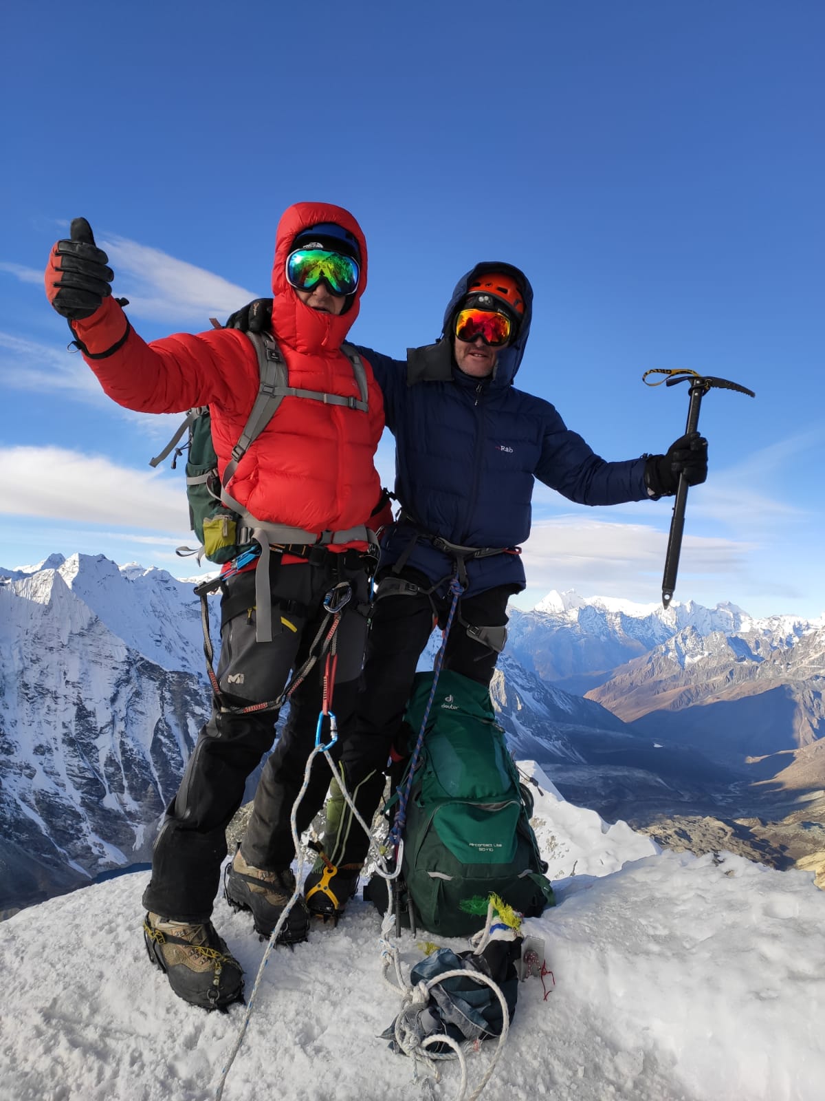 Antonio y Gabi, en la cumbre