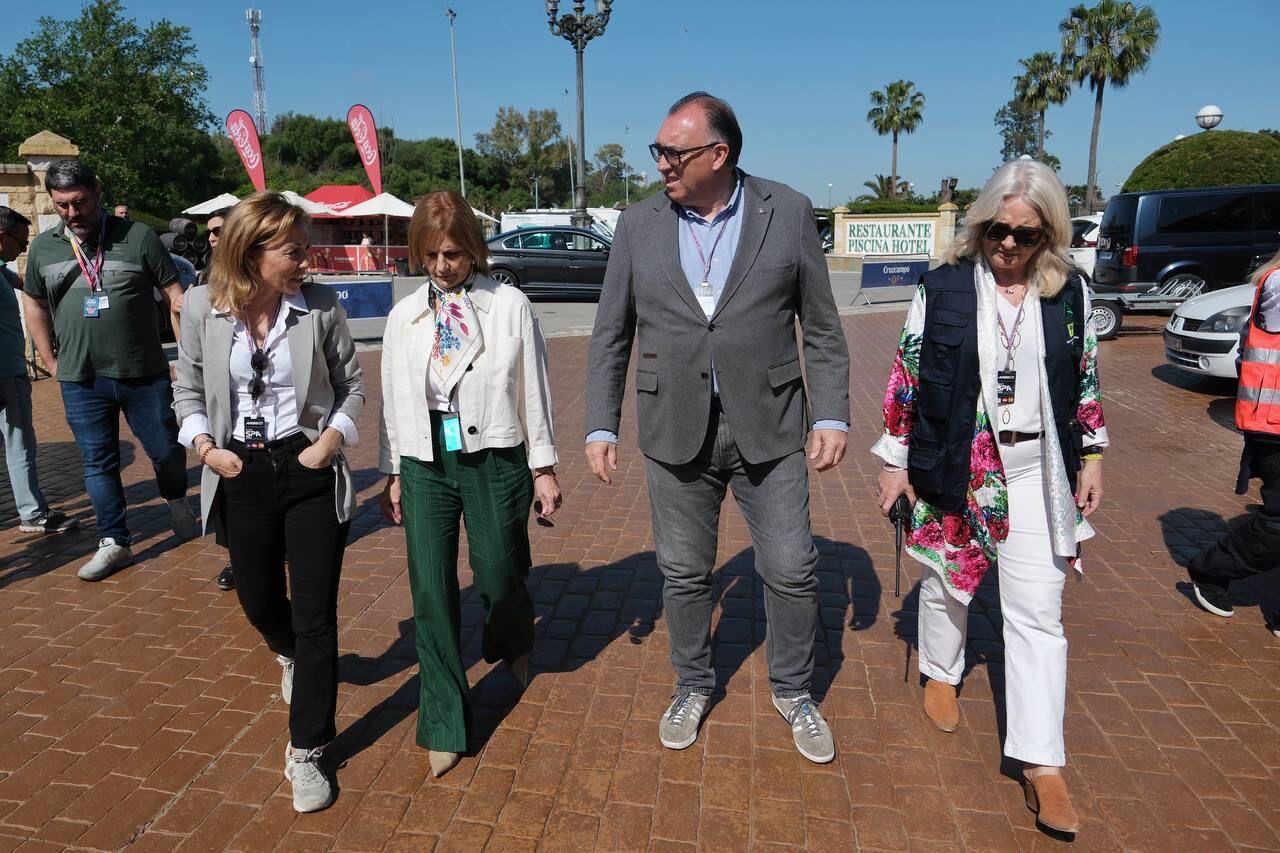 Arturo Bernal durante su visita al Circuito de Jerez