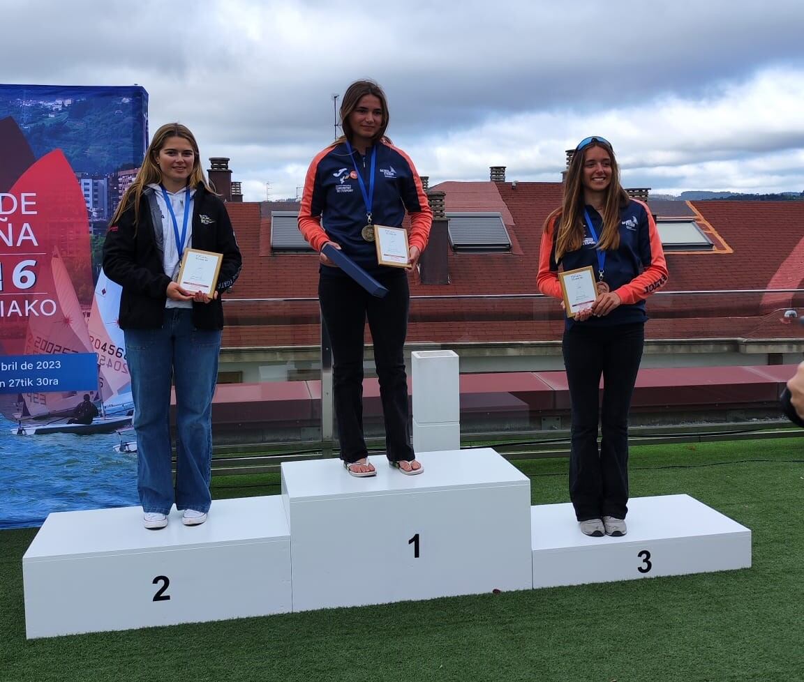 María Correa va aprofitar les poques regates per obtenir un magnífic segon lloc al Campionat d'Espanya.