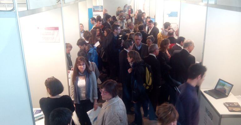 Aspecte de la segona edició de la Fira del Treball de la UdL.