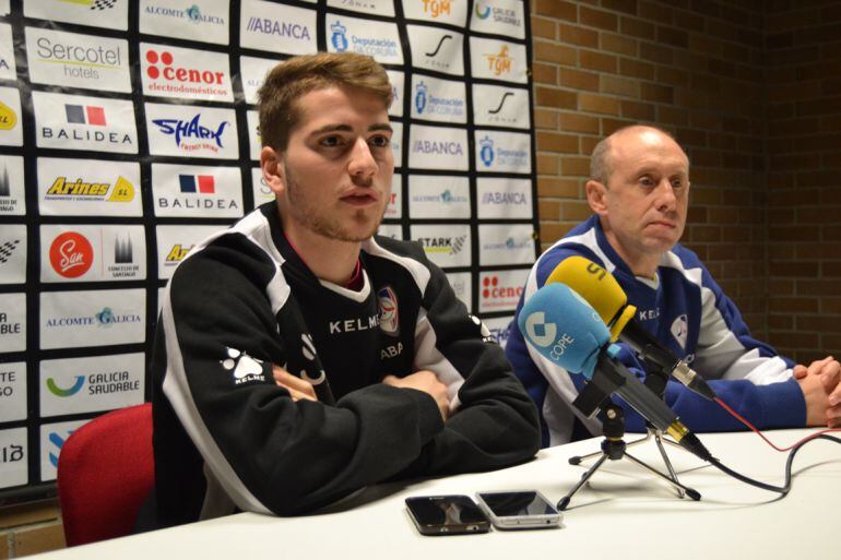 Alex Diz y Santi Valladares en rueda de prensa