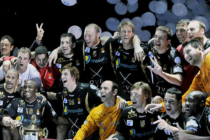 El Balonmano Ciudad Real sumó su tercera Supercopa de Europa tras derrotar en la final al Veszprem por 28-32