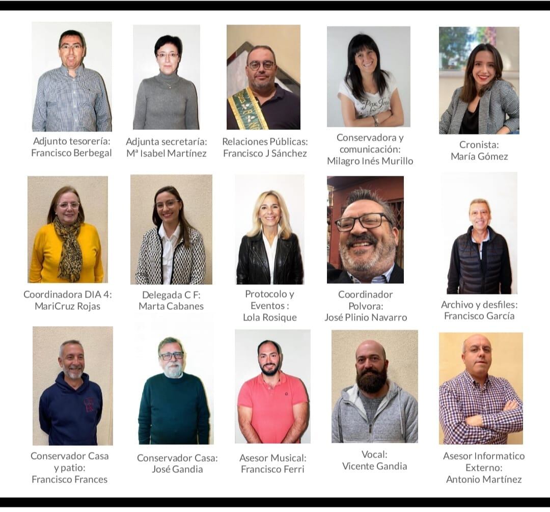 Parte del equipo de Paco Rosique