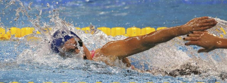 La nadadora Mireia Belmonte García compite en la final femenina de los 800 metros libres