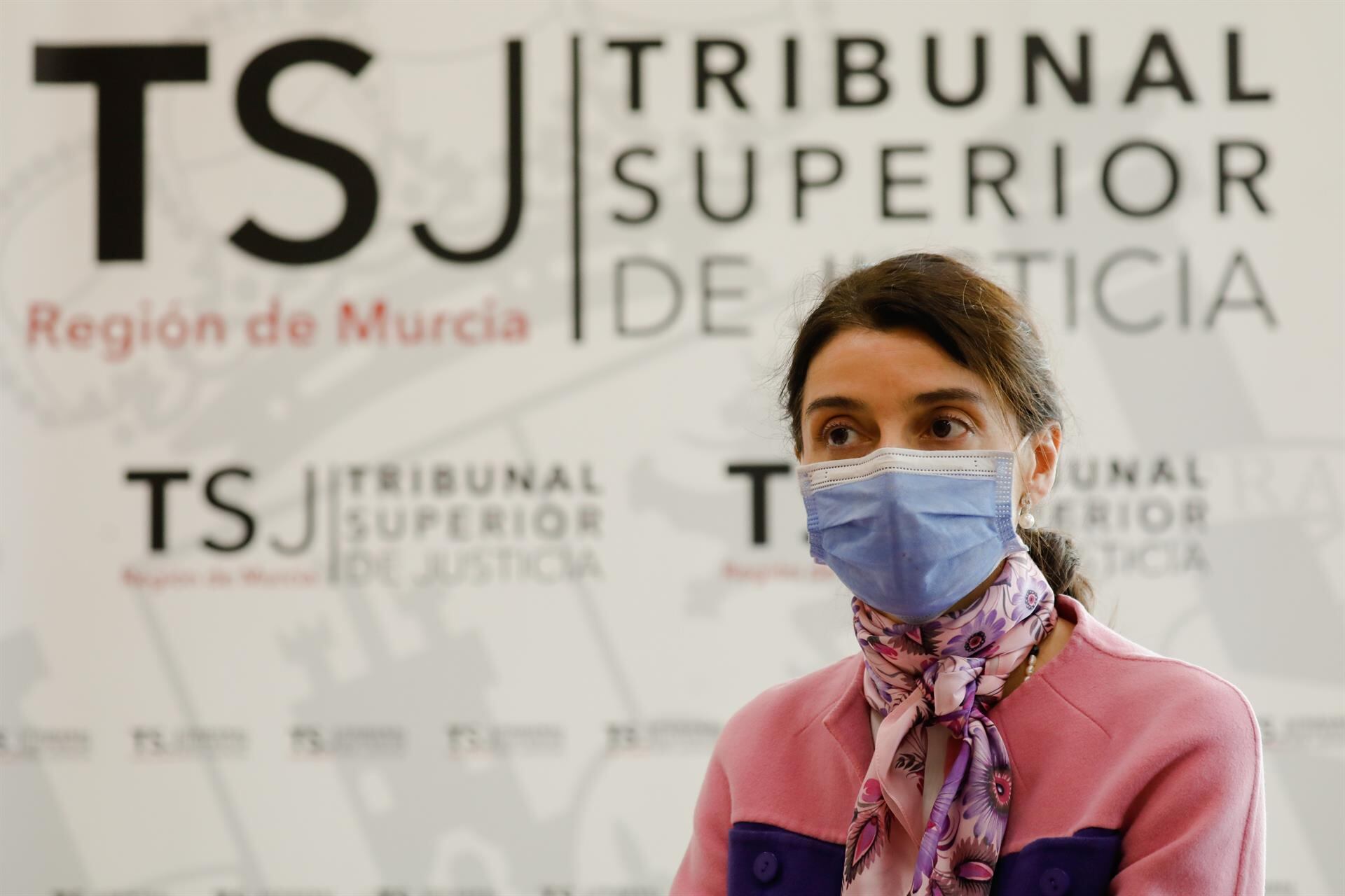 La ministra de Justicia, Pilar LLop, en la Ciudad de la Justicia de Murcia