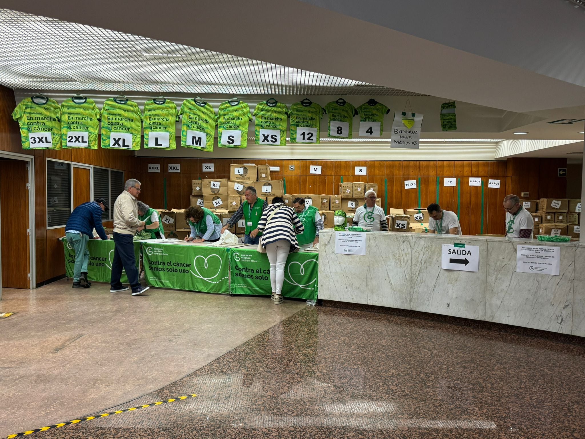 Interior de la sede de la AECC en Valladolid