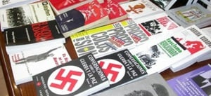 Llibres i material requisat a la llibreria de Barcelona (TXELL VALLESPÍ - ACN)